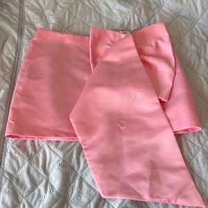 Zara pink bow skirt